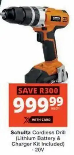 Checkers Hyper Schultz Cordless Drill offer