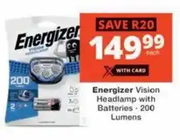 Checkers Hyper Energizer Vision Headlamp with Batteries offer