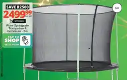 Checkers Hyper Plum Springsafe Trampoline & Enclosure offer