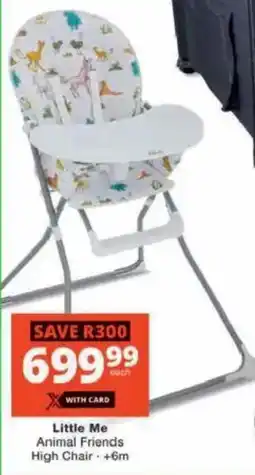 Checkers Hyper Little Me Animal Friends High Chair offer