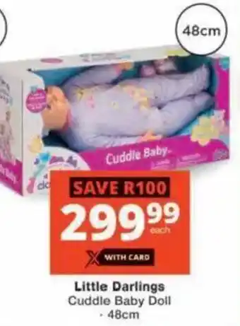 Checkers Hyper Little Darlings Cuddle Baby Doll offer