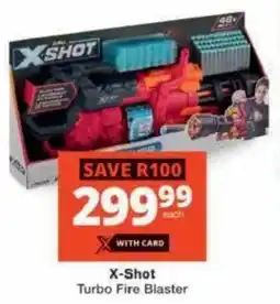 Checkers Hyper X-Shot Turbo Fire Blaster offer
