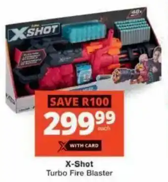 Checkers Hyper X-Shot Turbo Fire Blaster offer