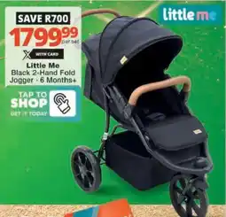 Checkers Hyper Little Me Black 2-Hand Fold Jogger offer