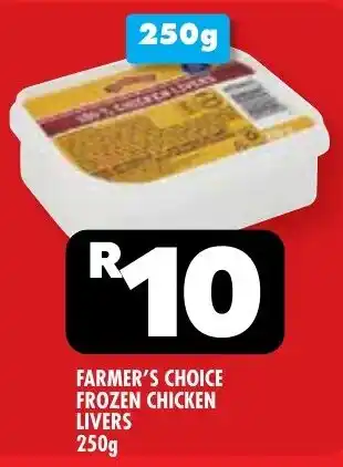 Usave Farmer's choice frozen chicken livers offer