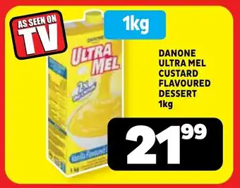 Usave Danone ultra mel custard flavoured dessert offer
