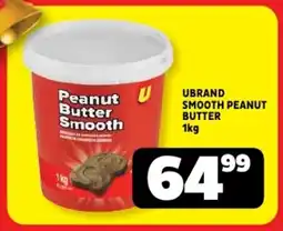 Usave Ubrand smooth peanut butter offer