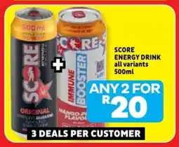 Usave Score energy drink offer