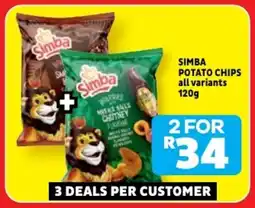 Usave Simba potato chips offer