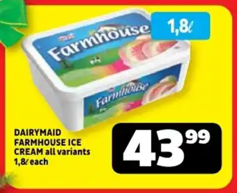Usave Dairymaid farmhouse ice cream offer