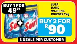 Usave Surf hand washing powder offer