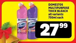 Usave Domestos multipurpose thick bleach offer