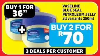 Usave Vaseline blue seal petroleum jelly offer