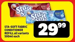Usave Sta-soft fabric conditioner refill offer