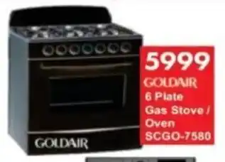 President Hyper GOLDAIR 6 Plate Gas Stove/ Oven offer