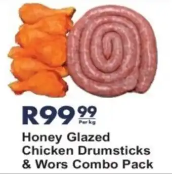 President Hyper Chicken Drumsticks & Wors Combo Pack offer