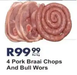 President Hyper 4 Pork Braai Chops And Bull Wors offer