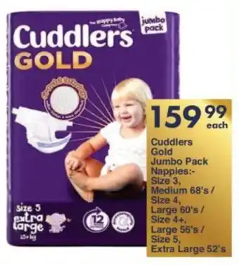 President Hyper Cuddlers Gold Jumbo Pack Nappies offer