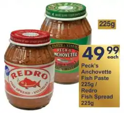 President Hyper Peck's Anchovette Fish Paste/ Redro Fish Spread offer