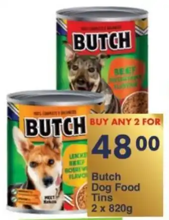 President Hyper Butch Dog Food Tins offer