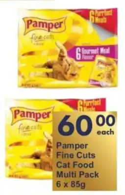 President Hyper Pamper Fine Cuts Cat Food Multi Pack offer