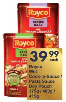 President Hyper Royco Wet Cook-in-Sauce/ Pasta Sauce Doy Pouch offer