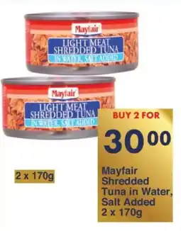 President Hyper Mayfair Shredded Tuna in Water, Salt Added offer