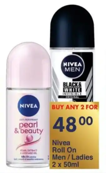 President Hyper Nivea Roll On Men/ Ladies offer