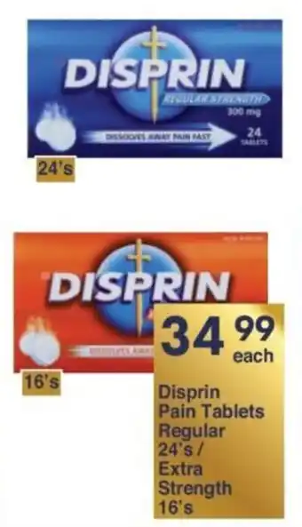 President Hyper Disprin Pain Tablets Regular/ Extra Strength offer