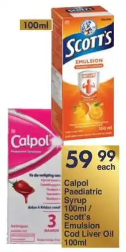 President Hyper Calpol Paediatric Syrup/ Scott's Emulsion Cod Liver Oil offer