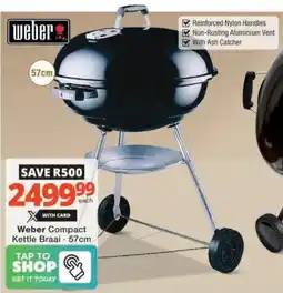 Checkers Hyper Weber Compact Kettle Braai offer