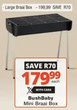 Checkers Hyper BushBaby Mini Braai Box offer