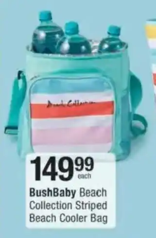 Checkers Hyper BushBaby Beach Collection Striped Beach Cooler Bag offer