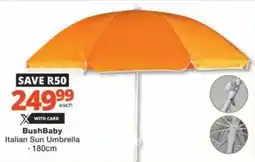 Checkers Hyper BushBaby Italian Sun Umbrella offer
