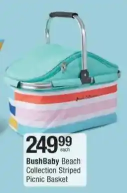 Checkers Hyper BushBaby Beach Collection Striped Picnic Basket offer