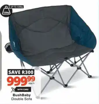 Checkers Hyper Bush Baby Double Sofa offer