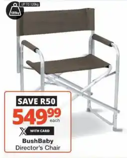 Checkers Hyper BushBaby Director's Chair offer