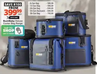 Checkers Hyper BushBaby Deluxe Cooler Bag Range offer