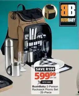 Checkers Hyper BushBaby 2-Person Rucksack Picnic Set offer