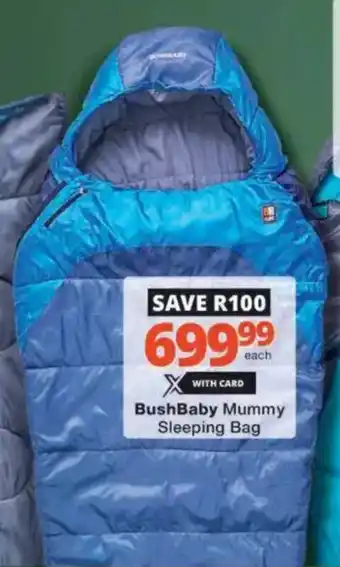 Checkers Hyper BushBaby Mummy Sleeping Bag offer