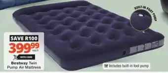 Checkers Hyper Bestway Twin Pump Air Mattress offer