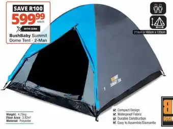 Checkers Hyper BushBaby Summit Dome Tent offer