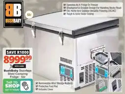 Checkers Hyper BushBaby Stainless Steel Camping Fridge offer