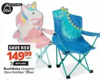 Checkers Hyper BushBaby Unicorn/ Dino Kiddies' Chair offer