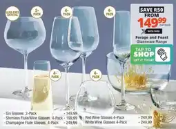 Checkers Hyper Forage and Feast Glassware Range offer