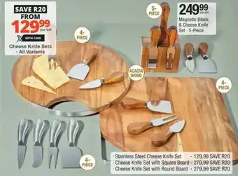 Checkers Hyper Cheese Knife Sets offer