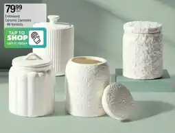 Checkers Hyper Embossed Ceramic Canisters offer