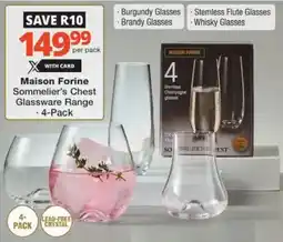 Checkers Hyper Maison Forine Sommelier's Chest Glassware Range offer