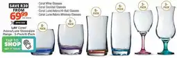Checkers Hyper LAV Coral/ Adora/ Lune Glassware Range offer