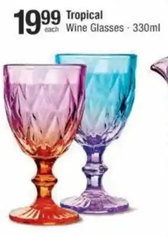 Checkers Hyper Tropical Wine Glasses offer